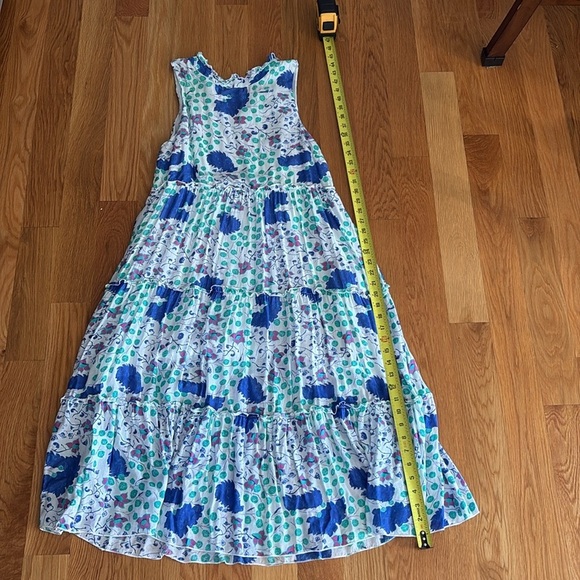 Oliphant tiered midi dress by tuckernuck small high neck flowy and soft sundress - Picture 3 of 16
